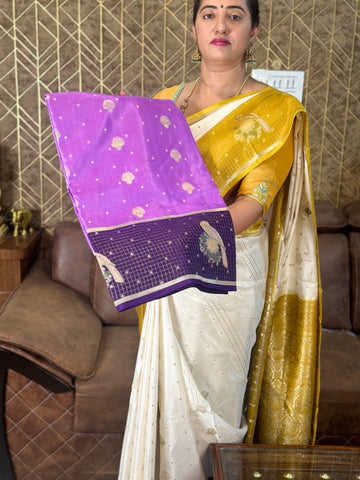 Lavender and purple dola silk.