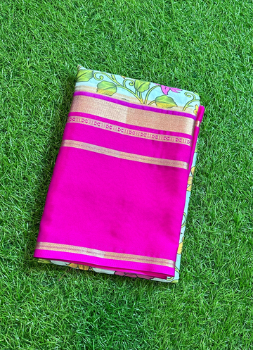 Semi silk saree in digital prints