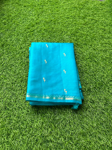 Rama blue semi silk.