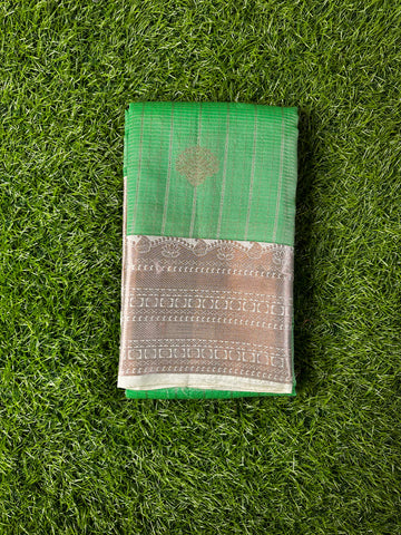 Pista green Kanchi silk saree