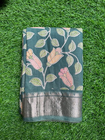 Butter crepe soft silk saree