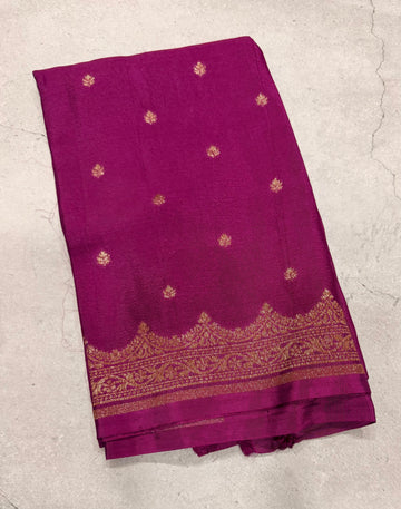 Purple butta Banarasi blouse -1m