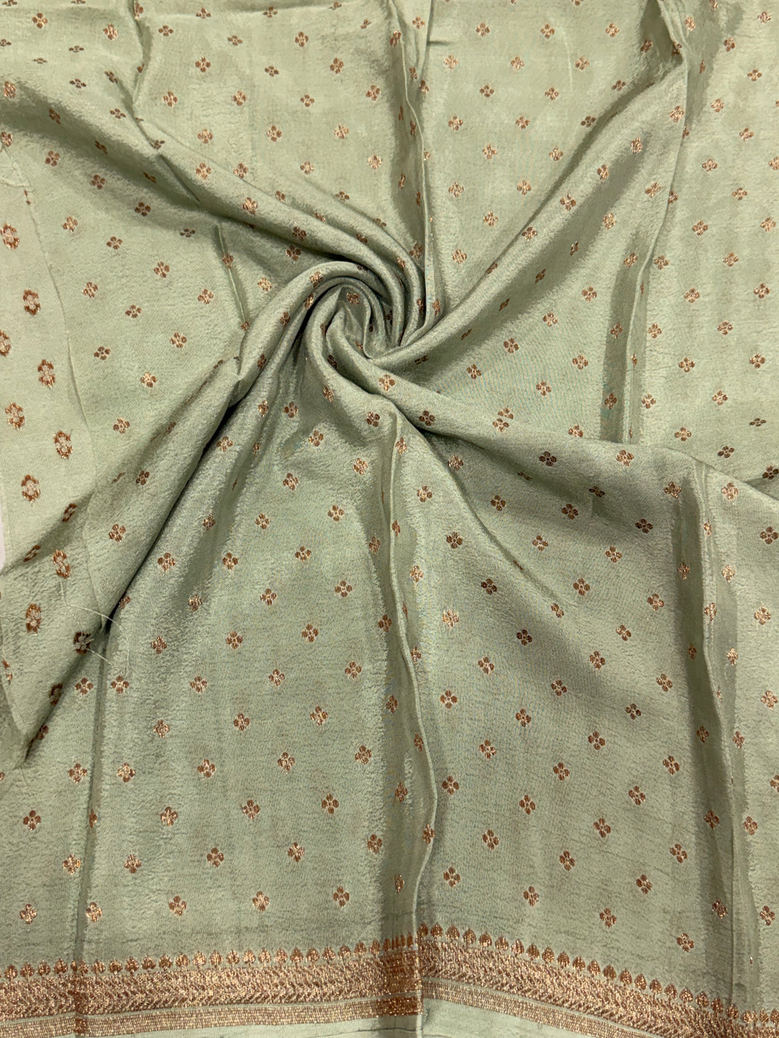 Sea green butta Banarasi blouse -1m