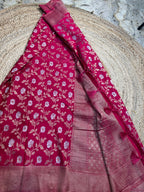 Rani pink designer georgette jaal pattern