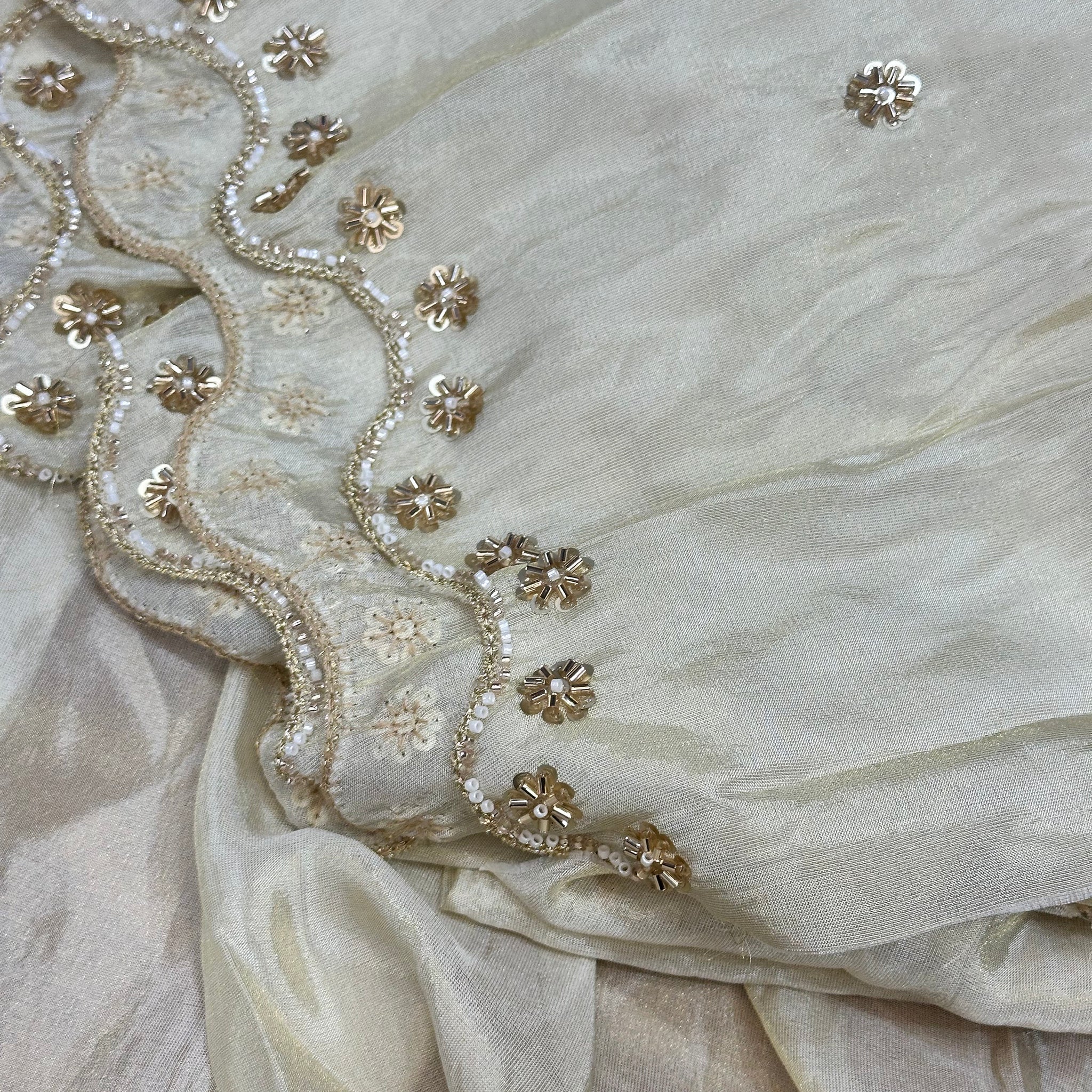 Pure tissue blouse material 1 mtr