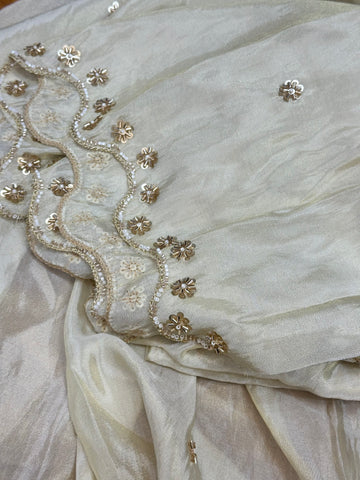 Pure tissue blouse material 1 mtr