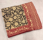 Black n maroon Kalamkari digital print 107 casual saree
