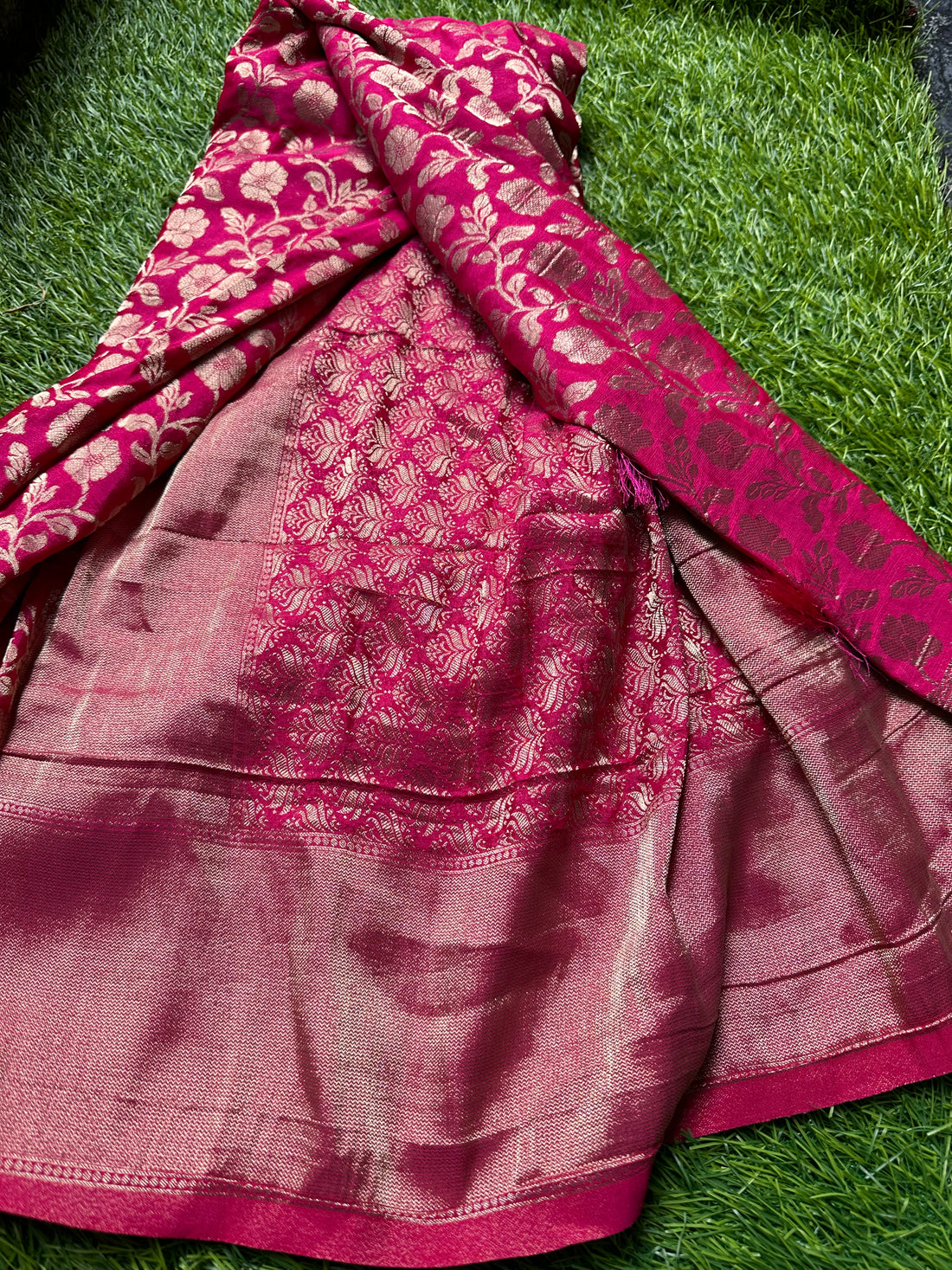 Designer georgette jaal pink