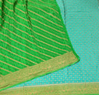 Pastel blue pure benarasi crepe silk saree