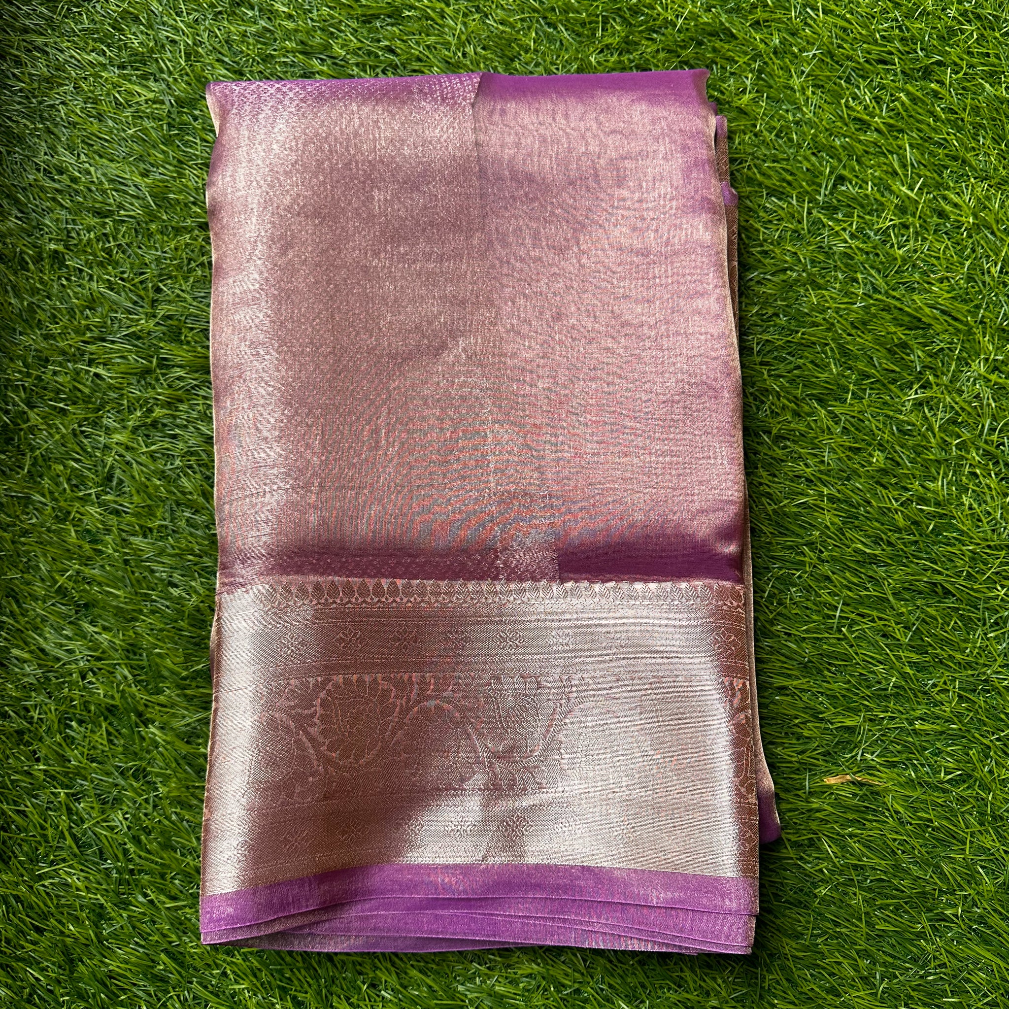 Pure Banarasi tissue saree.