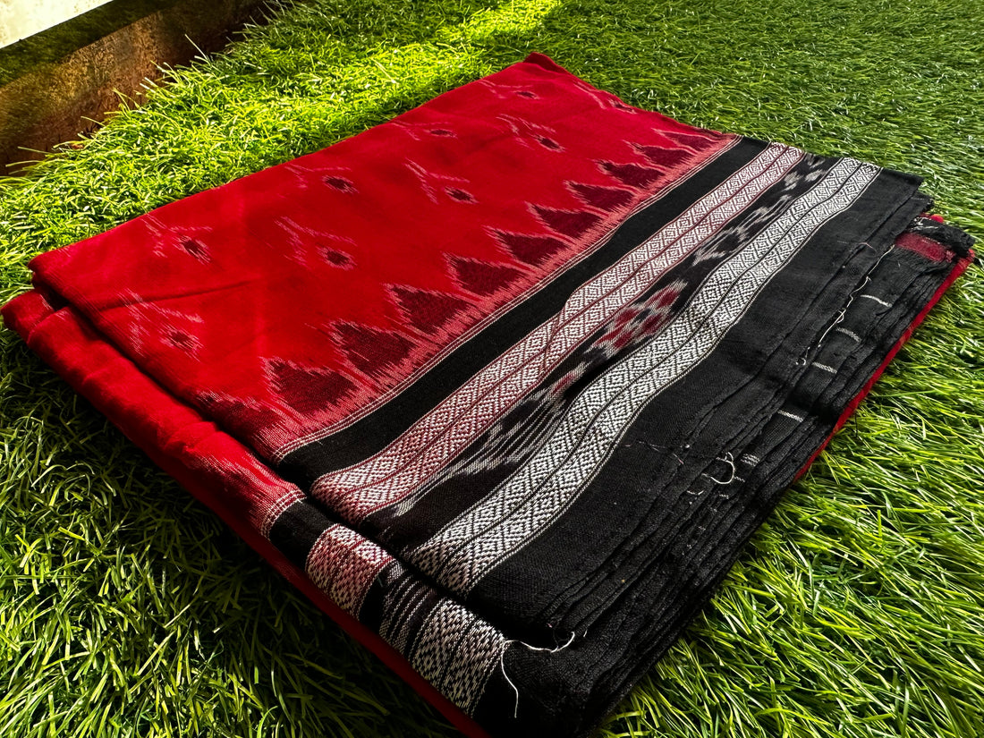 Sambalpuri Ikat Weave Handloom Cotton Saree