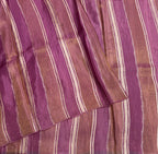 Light purple stripes chinnon crepe 107 saree