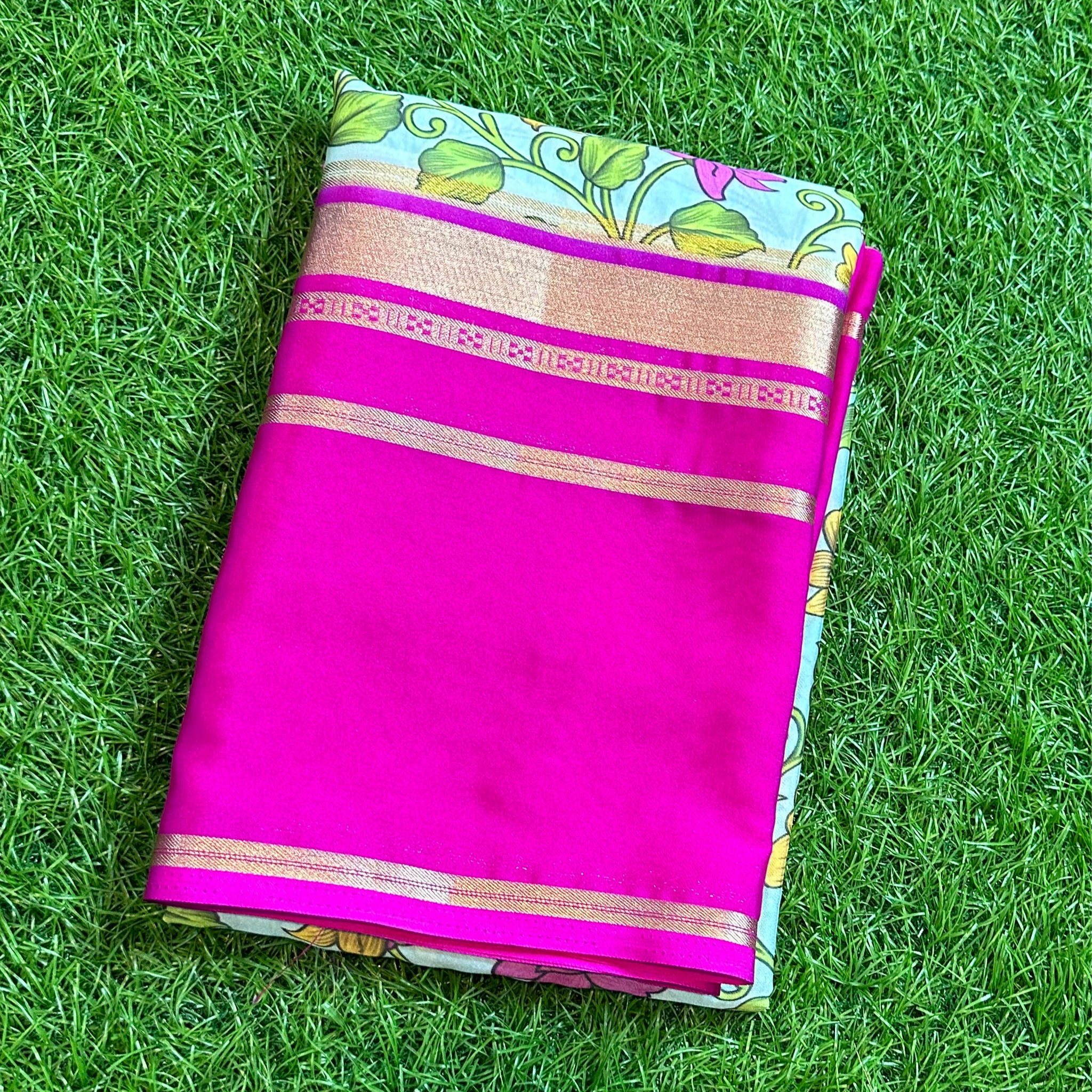 Semi silk saree in digital prints