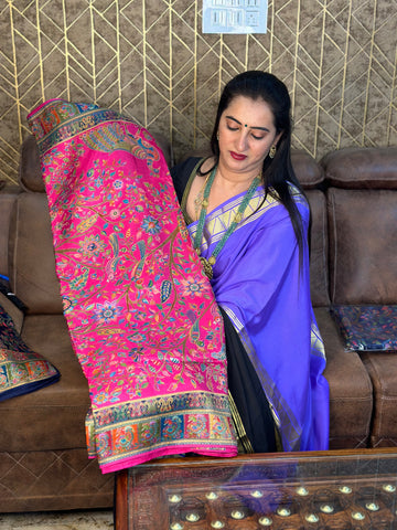 Rani pink pure moonga crepe.