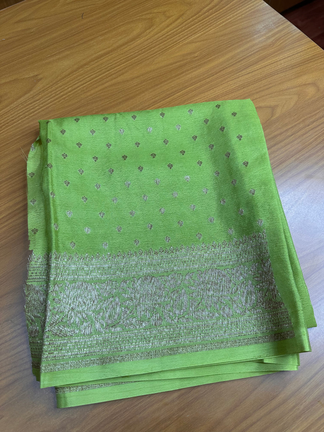 Light green Banaras blouse materials 1 mtr