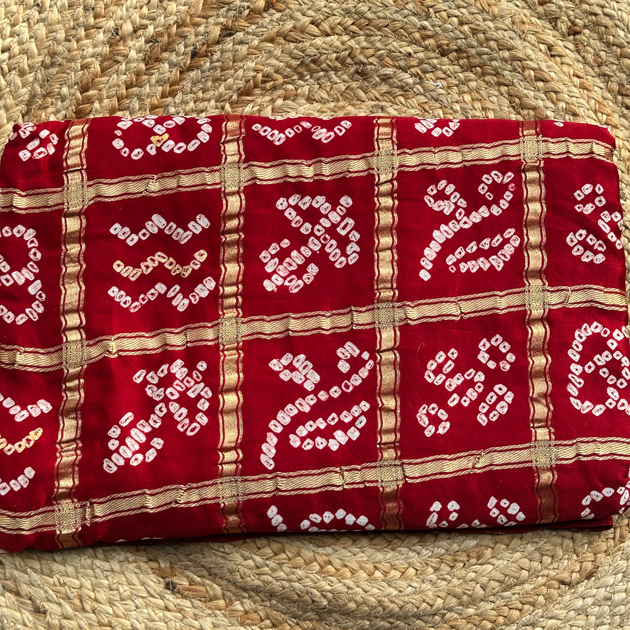 Maroon pure Gajji silk sarees