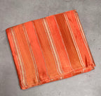 Peach stripes chinnon crepe 107 saree