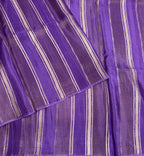 Light violet stripes chinnon crepe 107 saree