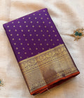 Purple 1000 butta pure  Kanjeevaram saree