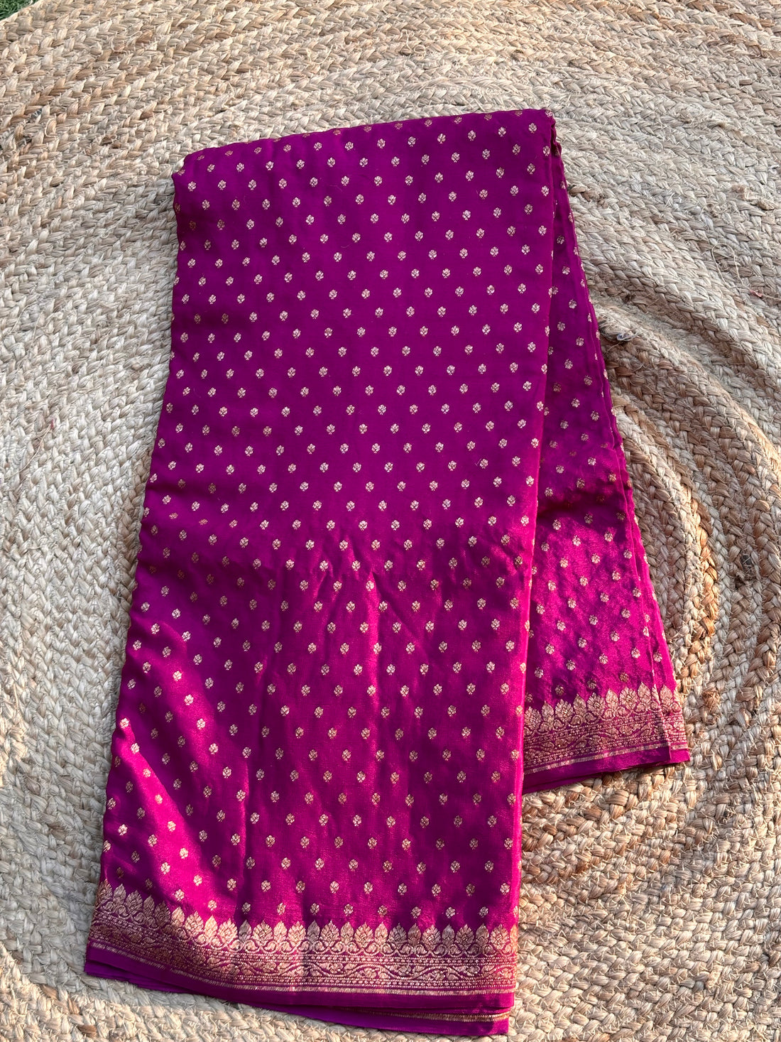 Mejentha pure crepe bananas silk sarees