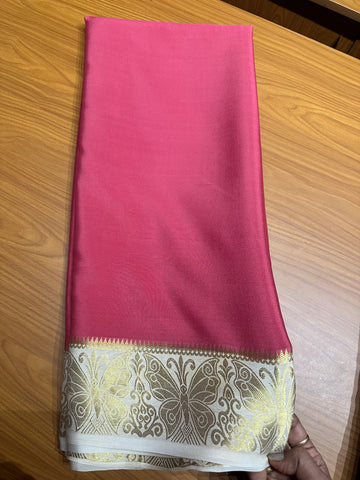Onion pink and white butterfly border 120 gsm
