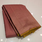 Pastel pink pure Kanjeevaram saree