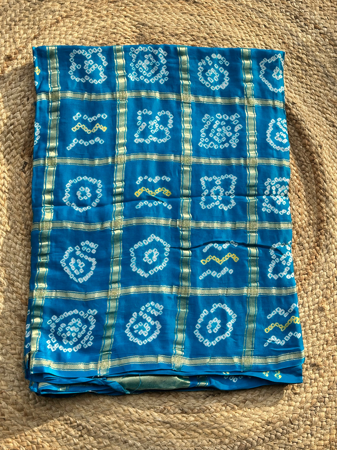 Sky blue pure gajji silk sarees