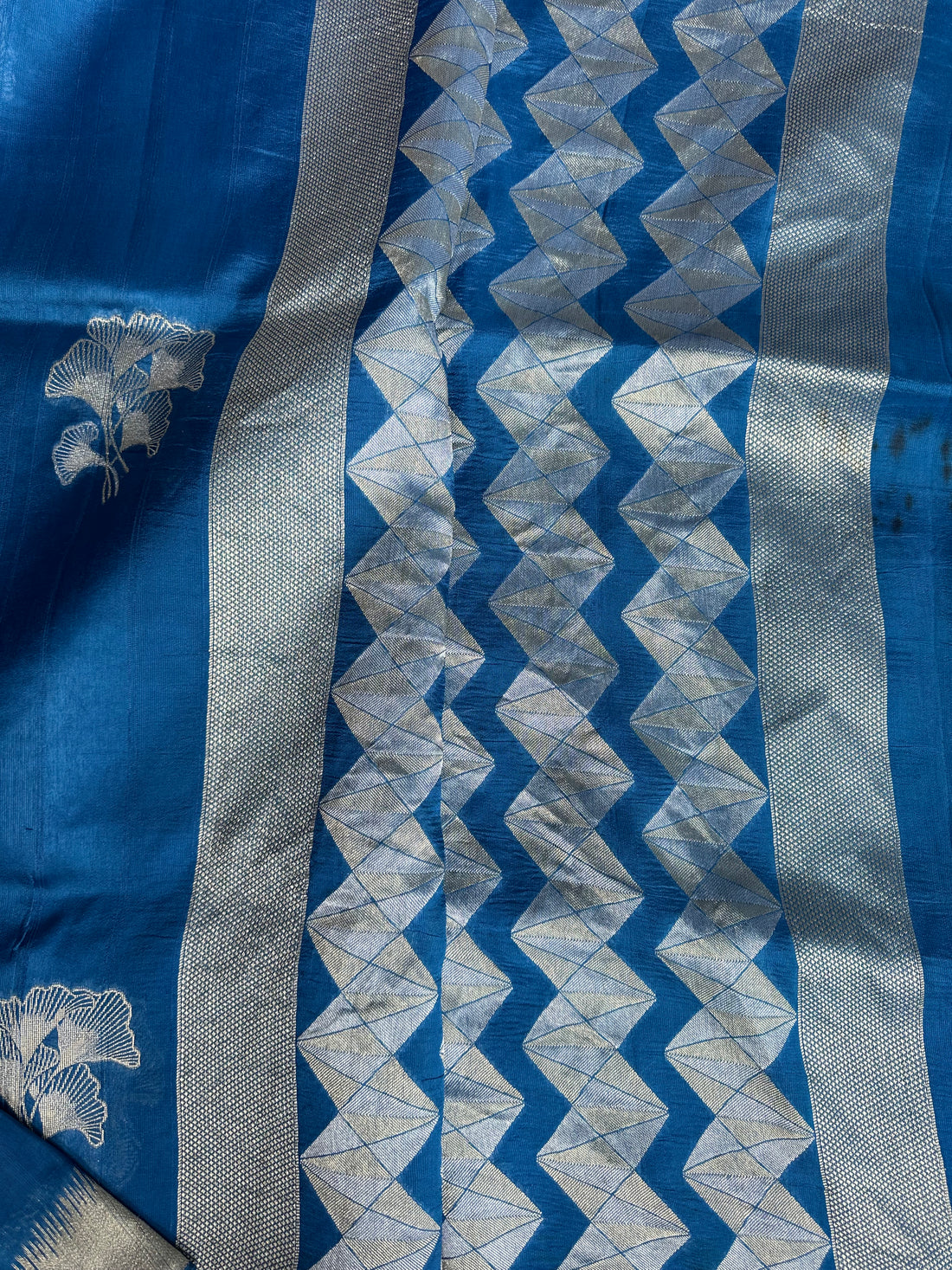 Dola silk in blue colour