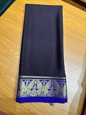 Black with purple butterfly border 120 gsm