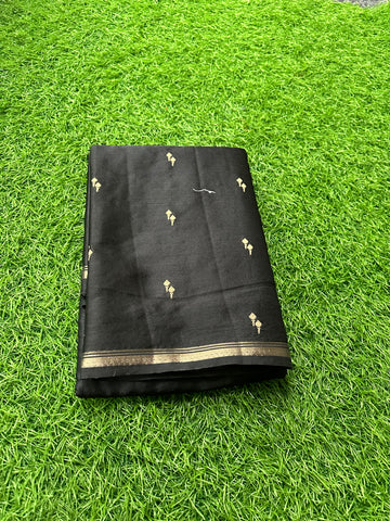 Black semi silk.