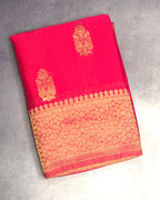 Rani pink big butta 107 designer soft crepe silk