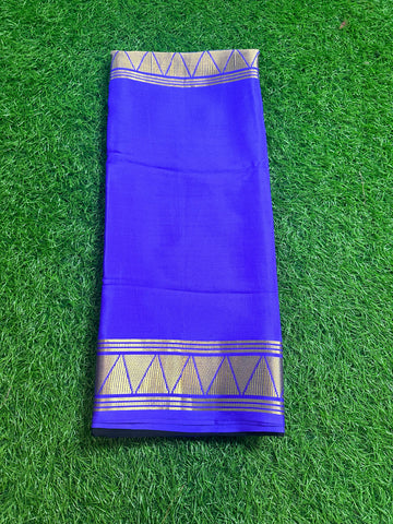 Lavender and black half and half Mysore Silk sarees 120Gsm.