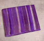 Light violet stripes chinnon crepe 107 saree