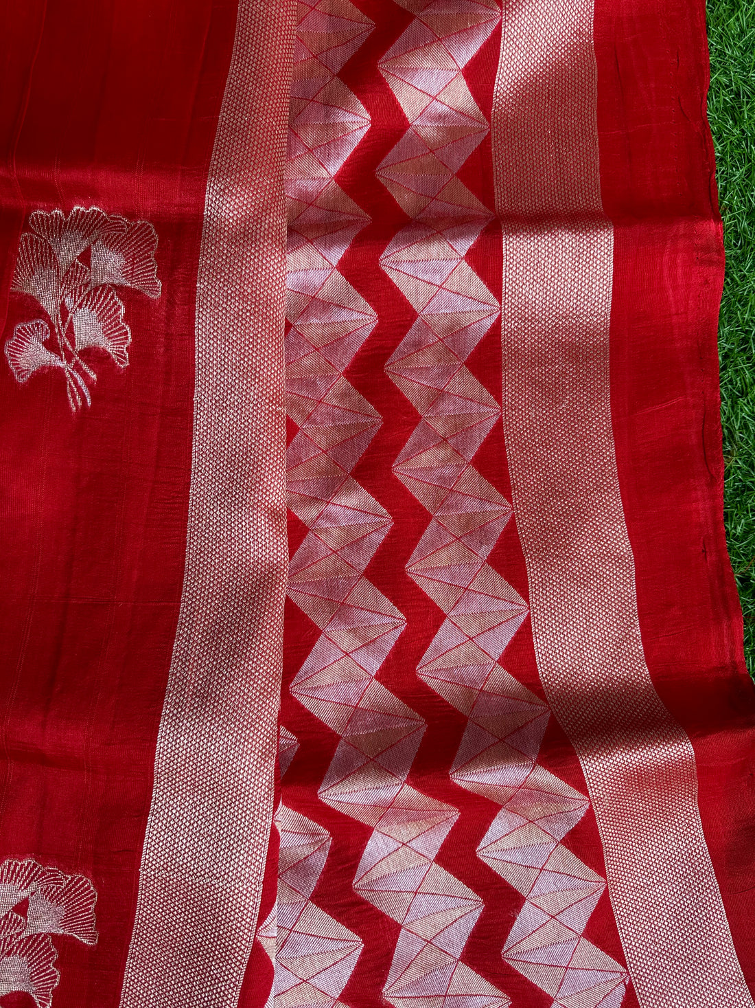 Dola silk in red colour