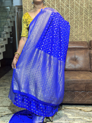 Royal Blue Semi Georgette