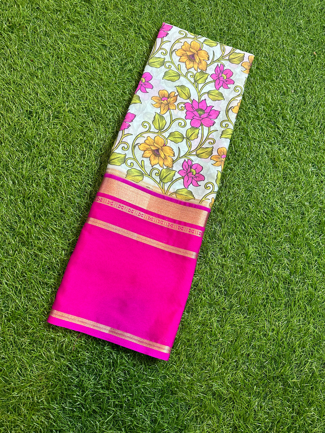 Semi silk saree in digital prints