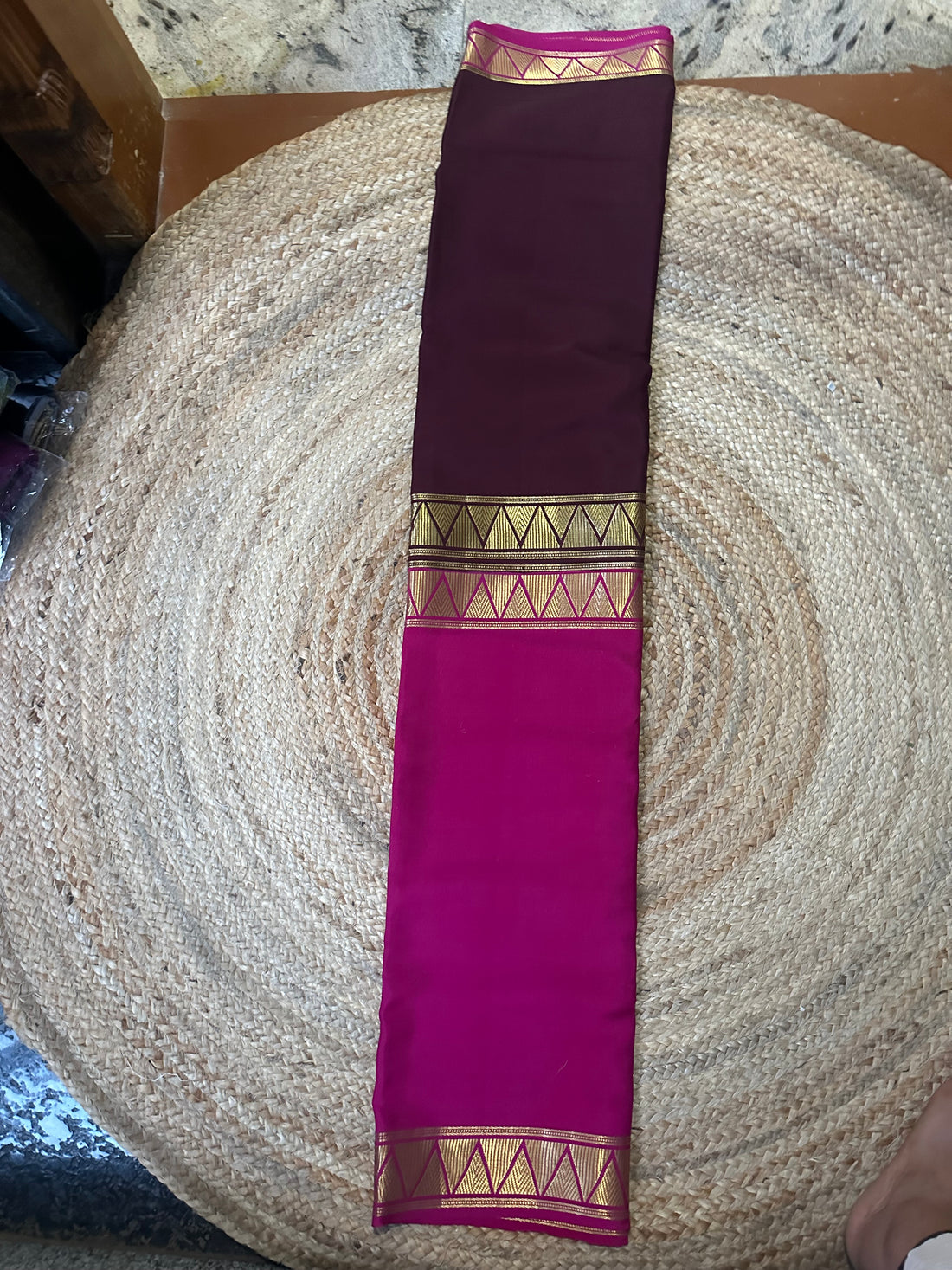 Wine and pink half and half patterns 120 gsm