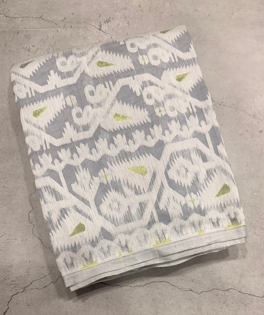 Grey soft jamdani cotton saree