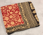 Red n black Kalamkari digital print 107 casual saree