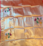 Golden tissue paithani blouse piece -1M