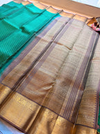 Bottle green 1000 butta pure  Kanjeevaram saree