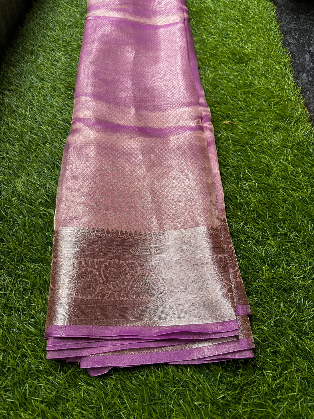 Pure Banarasi tissue saree.