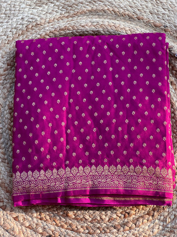 Mejentha pure crepe bananas silk sarees