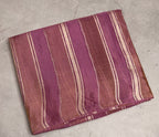 Light purple stripes chinnon crepe 107 saree