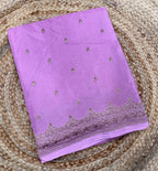 Onion Pink pure Banarasi crepe saree
