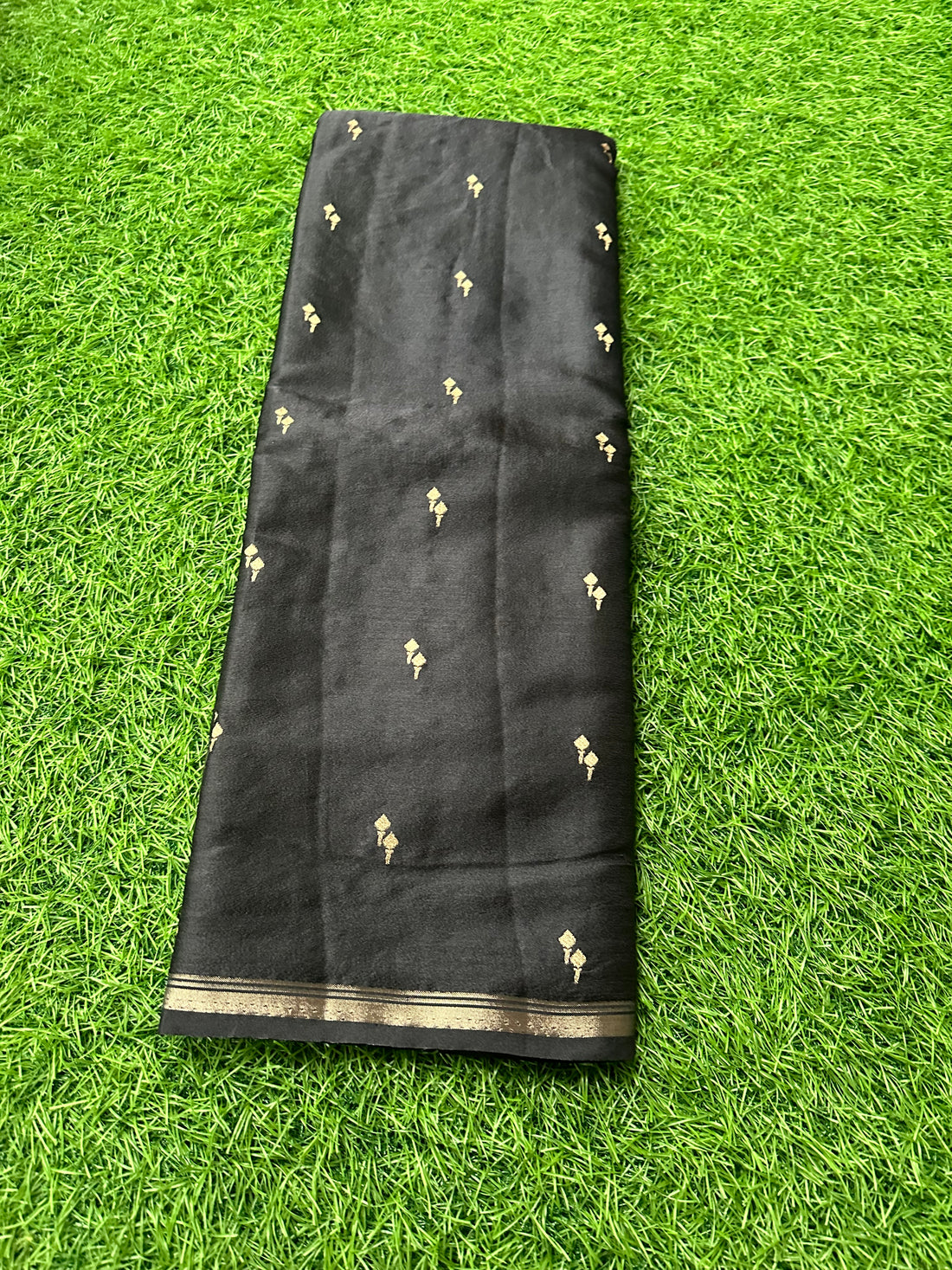 Black semi silk.