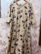 Cutdhana hand work Beige and Blue colour cord set