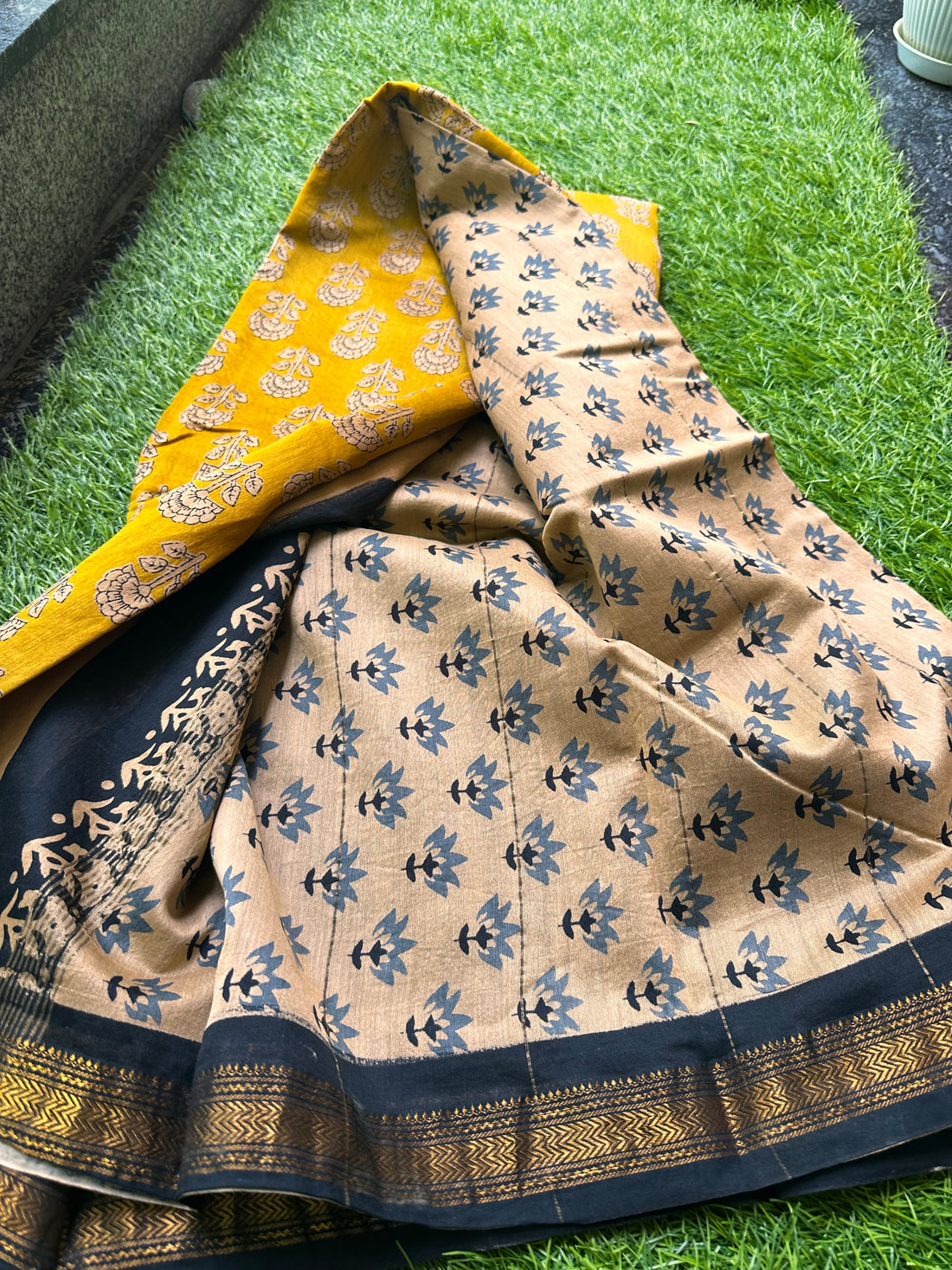 Maheshwari silk.