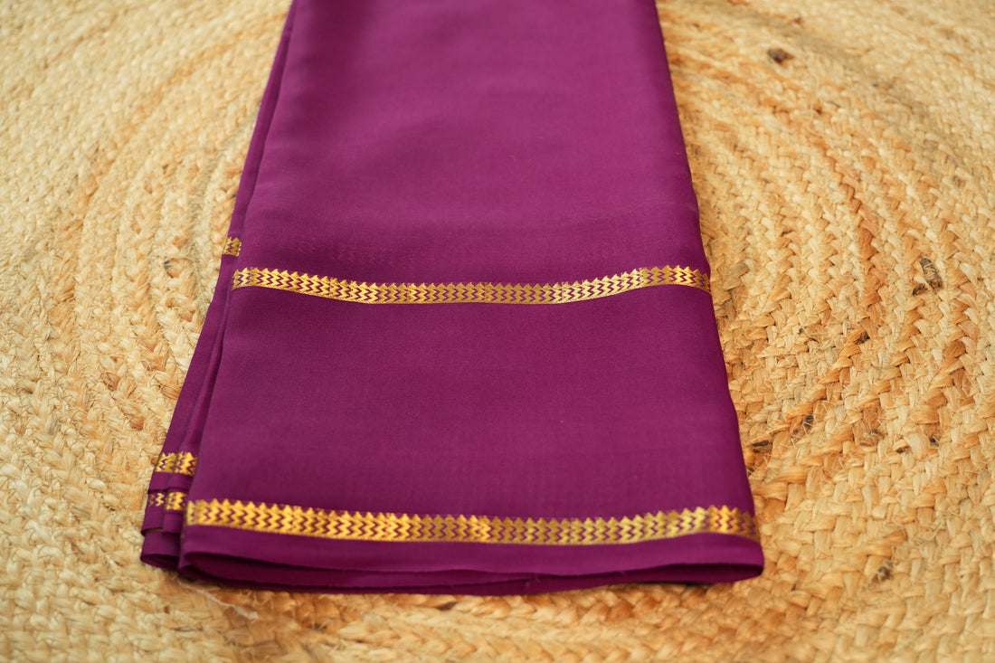 Mejentha Pure Mysore silk Bentex border,80 gsm