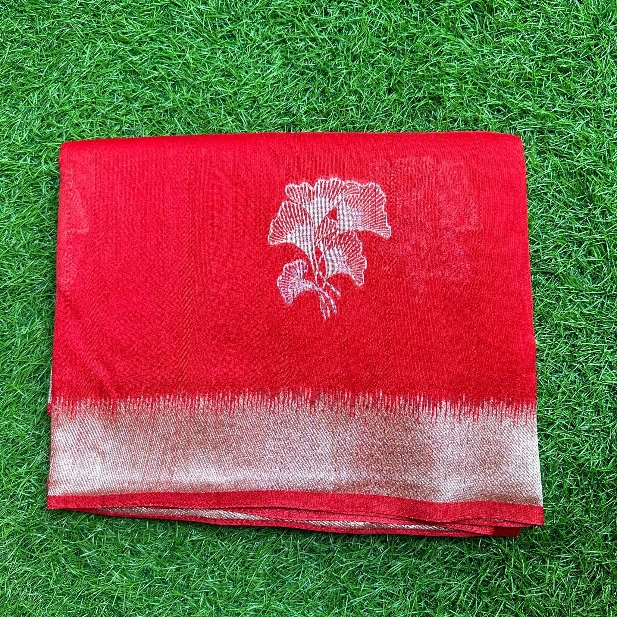 Dola silk in red colour